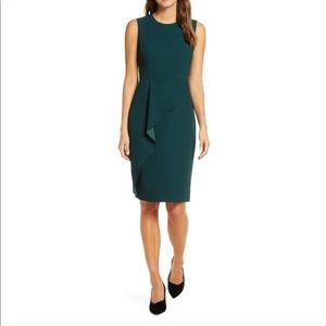 Dark Green Chic Work Dress